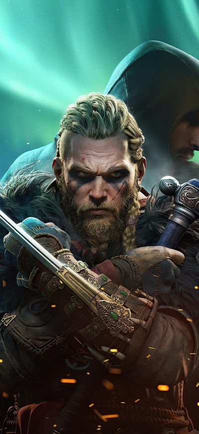 Fond d'écran iPhone Ragnar Lothbrok Assassins Creed Valhalla Game 4k
