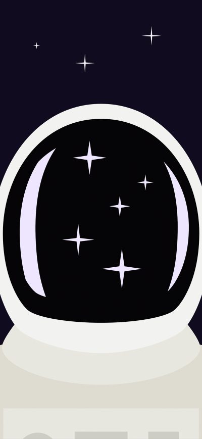 Fond d'écran iPhone Space Man Illustration 5k