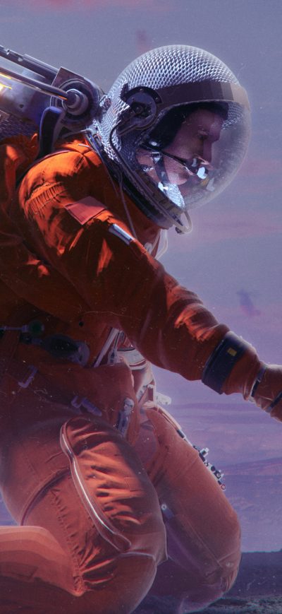 Fond d'écran iPhone Mars Astronaut