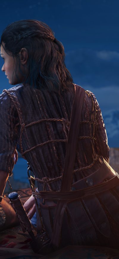 Fond d'écran iPhone Assassins Creed Odyssey Love Story With Kyra 4k