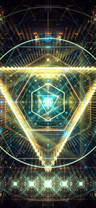 Fond d'écran iPhone Abstract Digital Art Triangle 4k