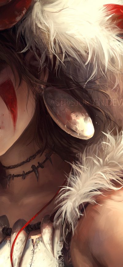 Fond d'écran Mononoke Art sur iPhone