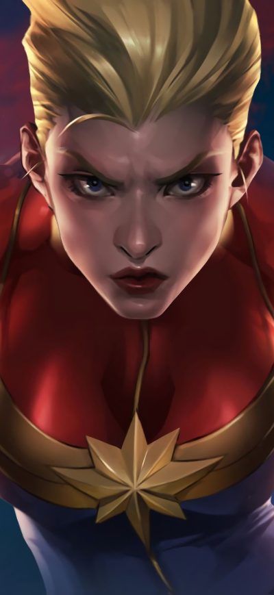 Fond d'écran iPhone Artwork Of Captain Marvel