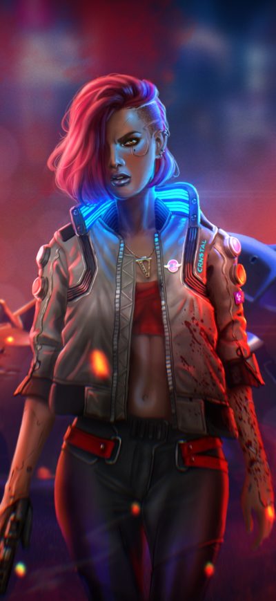 Fond d'écran iPhone Cyberpunk 2077 4k New Illustration