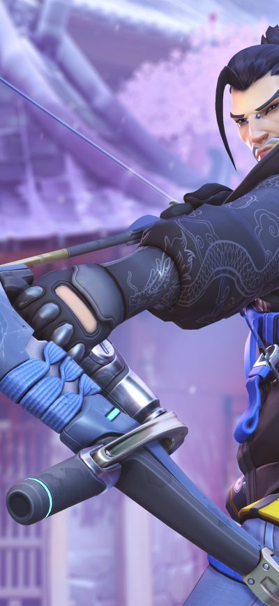 Fond d'écran iPhone Overwatch Hanzo Winterland
