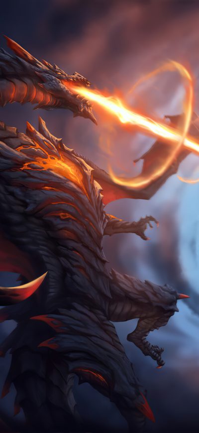 Fond d'écran iPhone Dragon Attack Fire Blast 4k