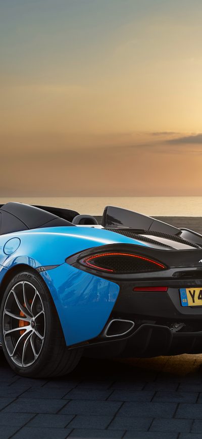 Fond d'écran iPhone 2018 McLaren 570S Spider Rear Look