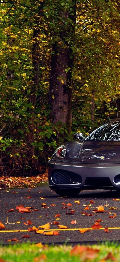 Fond d'écran iPhone Ferrari F430 Autumn