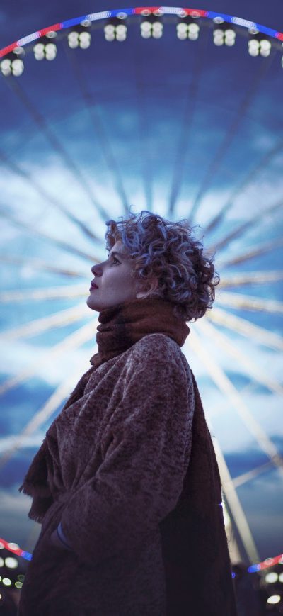 Fond d'écran iPhone Girl Ferris Wheel Photography