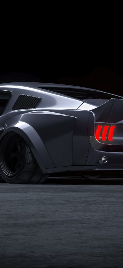 Fond d'écran iPhone Ford Mustang Fastback 1967 Widebody 4k