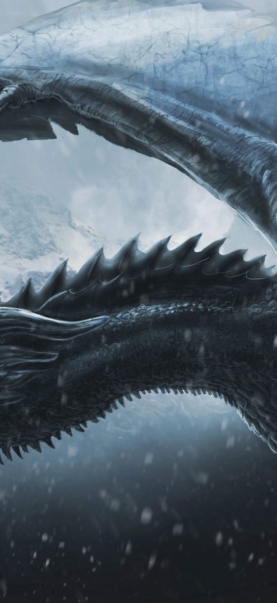 Fond d'écran iPhone Night King Dragon 4k
