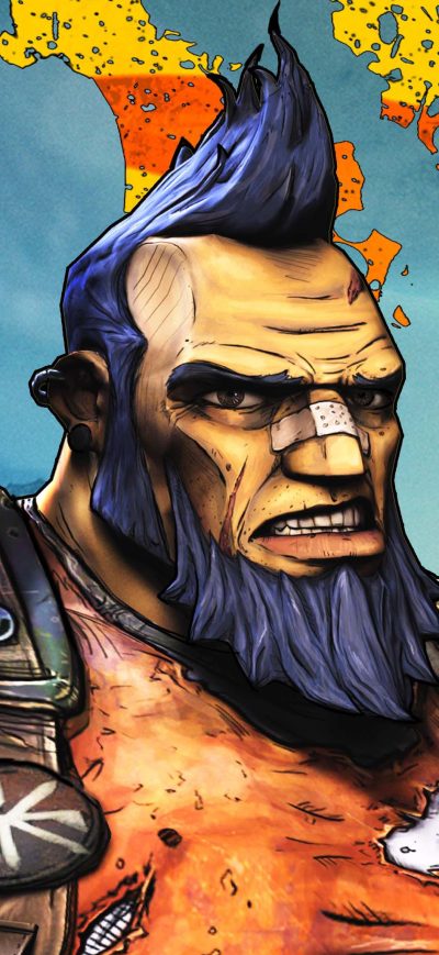 Fond d'écran Salvador Borderlands 2 4k sur iPhone