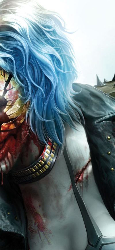 Fond d'écran Harley Quinn Crisis sur iPhone