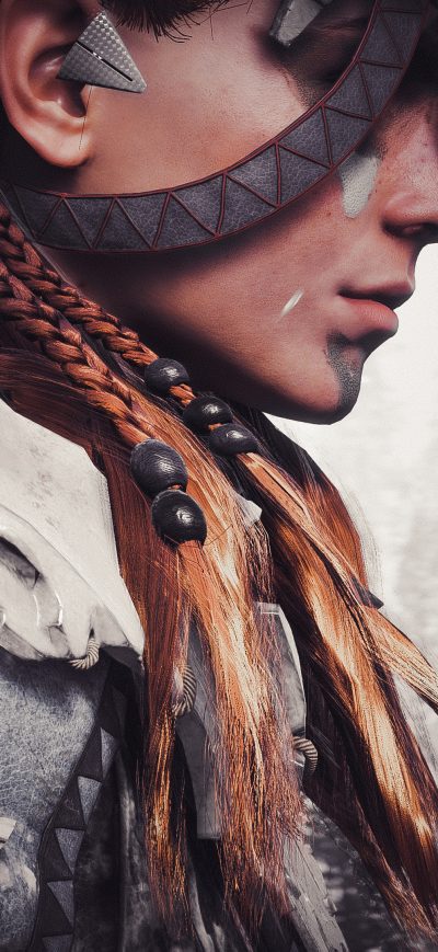 Fond d'écran iPhone Horizon Zero Dawn Ice Queen 4k