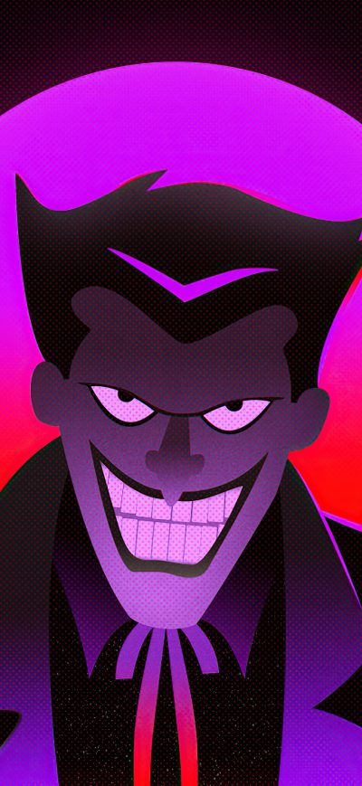 Fond d'écran iPhone Joker Synthwave
