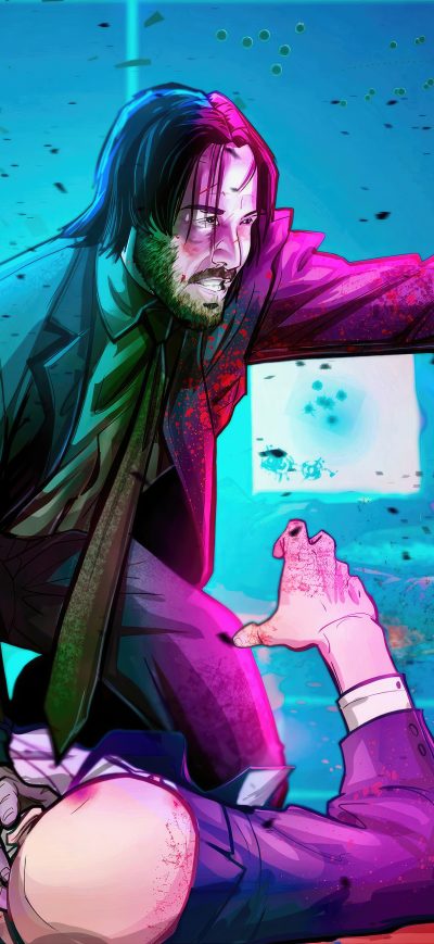 Fond d'écran iPhone John Wick Stay Away Fanart