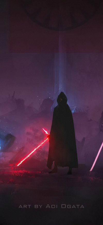 Fond d'écran iPhone Kylo Renfan Art 4k