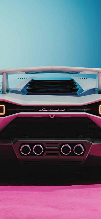 Fond d'écran iPhone 2022 Lamborghini Countach Concept Rear Look