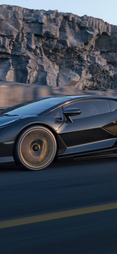 Fond d'écran iPhone Black Lamborghini Sian