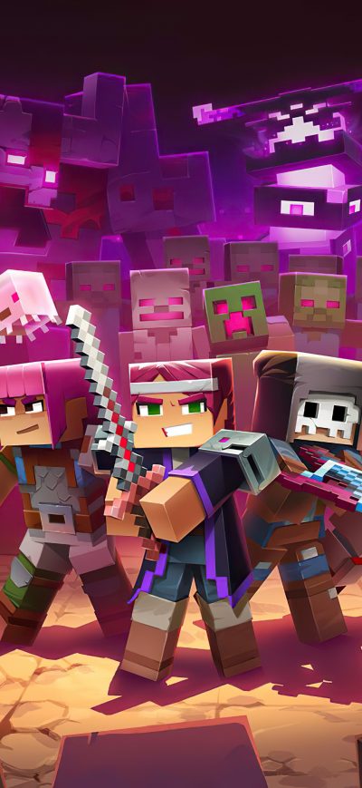 Fond d'écran iPhone Minecraft Dungeons Ultimate Edition 4k