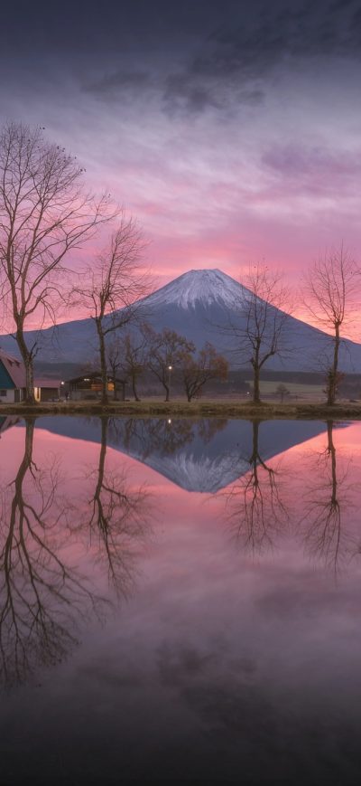Fond d'écran iPhone Mount Fuji Reflection