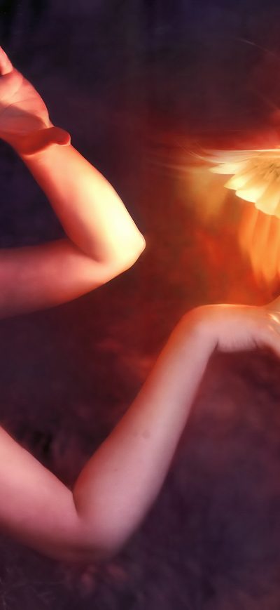 Fond d'écran Phoenix Girl 4k sur iPhone