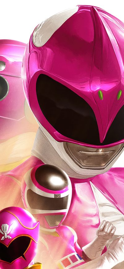 Fond d'écran iPhone Forever Pink Power Rangers