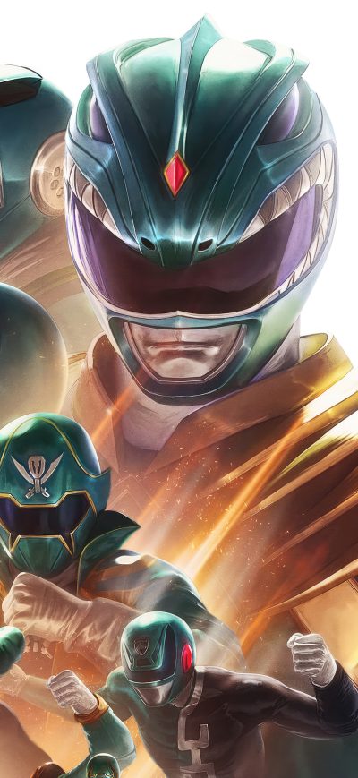 Fond d'écran iPhone Forever Green Power Rangers