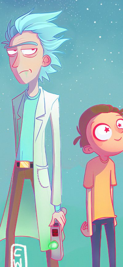 Fond d'écran iPhone Rick And Morty Fanart 4k