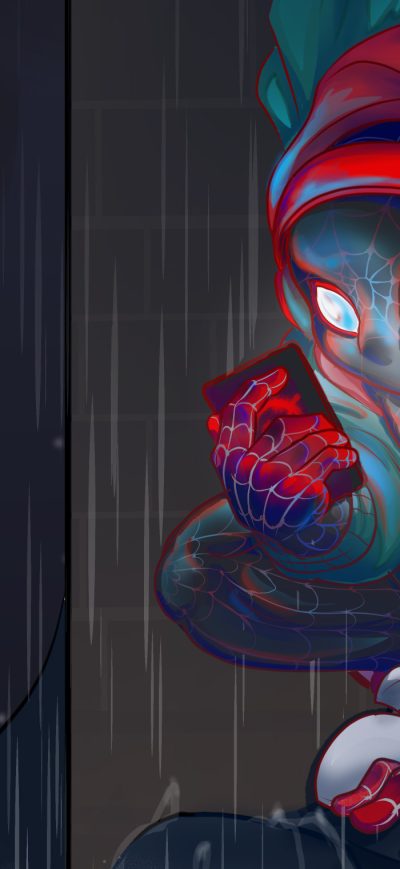 Fond d'écran iPhone Spiderman Miles Art