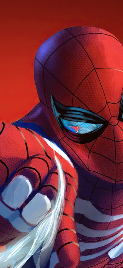Fond d'écran iPhone Spiderman On Phone 4k