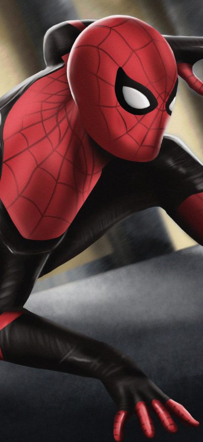 Fond d'écran iPhone Spider 4k Artwork