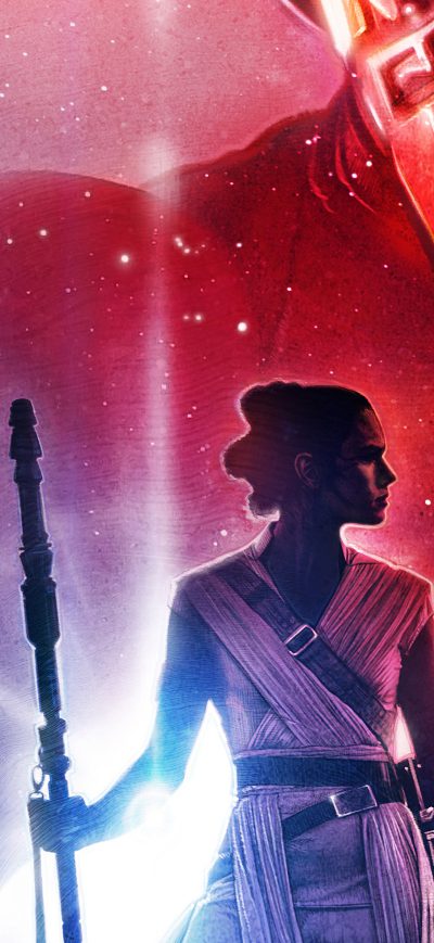 Fond d'écran iPhone Star Wars The Last Jedi Art 5k