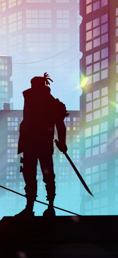 Fond d'écran iPhone The Crypto City Warrior