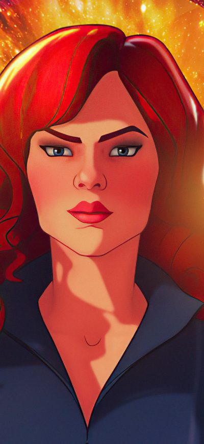Fond d'écran iPhone Black Widow What If 4k
