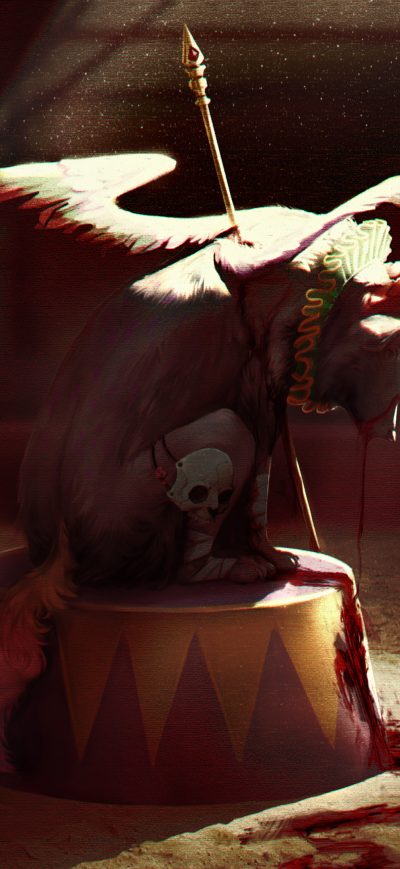 Fond d'écran iPhone Circus Wolf 4k