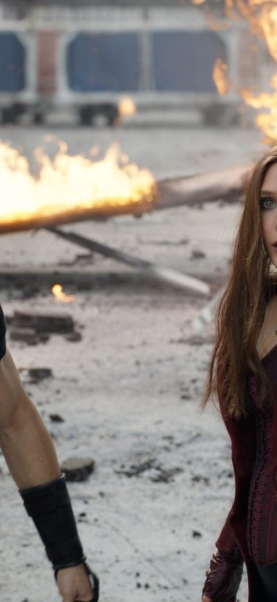 Fond d'écran iPhone Hawkeye Scarlet Witch