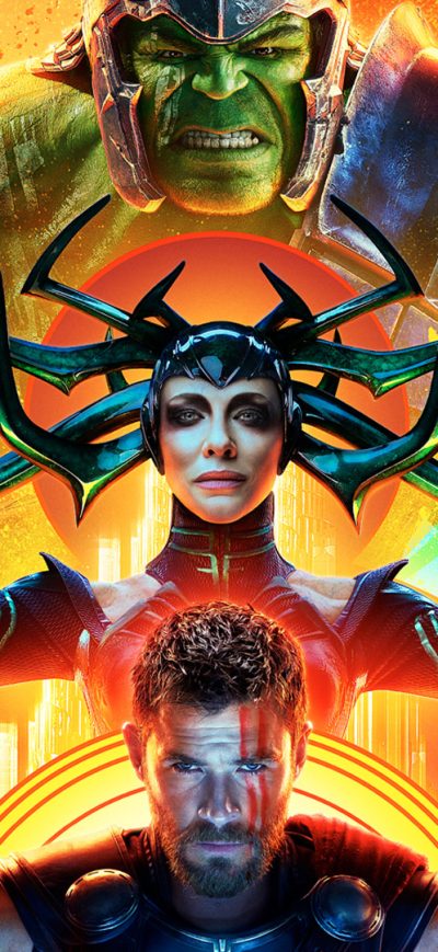 Fond d'écran iPhone Hulk Hela Thor In Thor Ragnarok