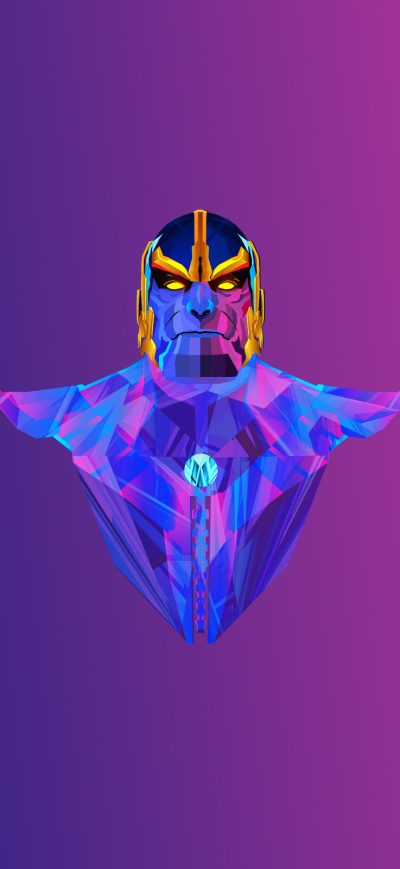 Fond d'écran iPhone Thanos Colorful Minimalism