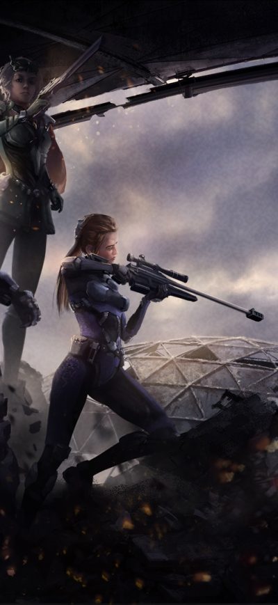 Fond d'écran iPhone Women Warrior Scifi