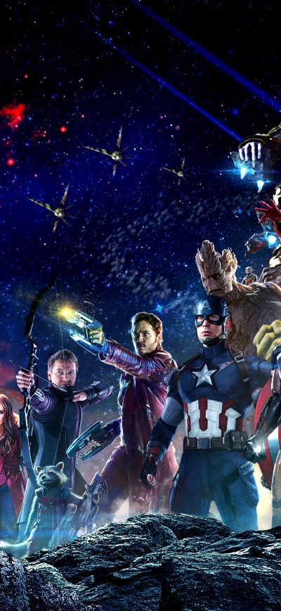 Fond d'écran iPhone Infinity War Superheroes 4k