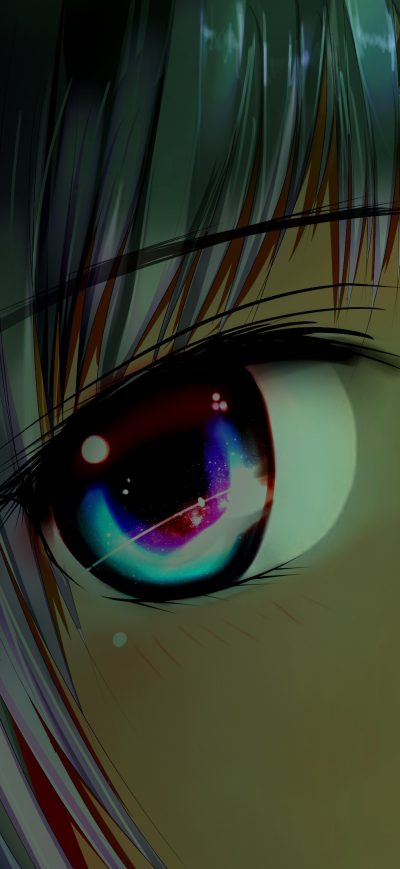 Fond d'écran iPhone Anime Girl Big Galaxy Eyes