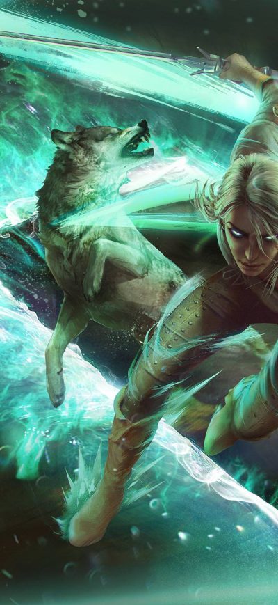 Fond d'écran iPhone Ciri Gwent The Witcher Card Game