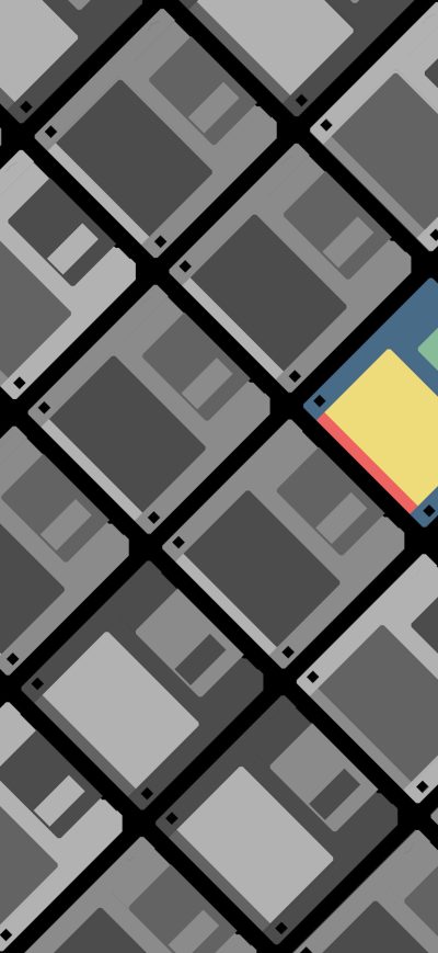 Fond d'écran iPhone Floppy Disk Minimalist