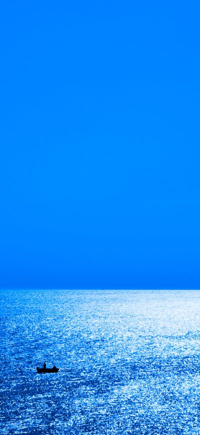 Fond d'écran iPhone Clea Blue Sea With Boats