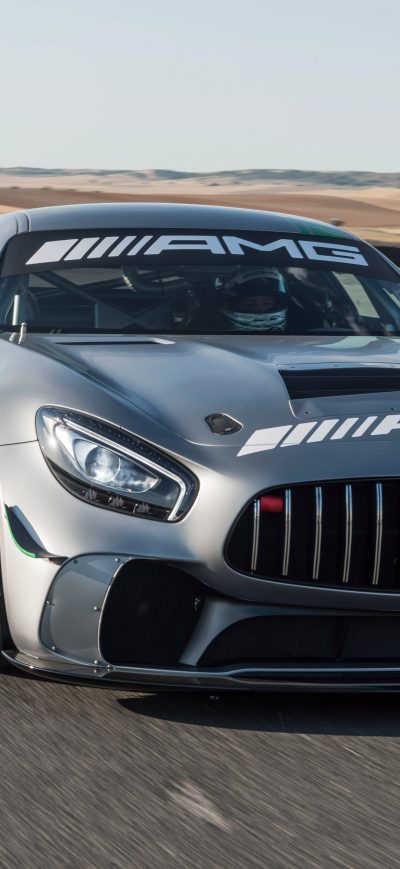 Fond d'écran iPhone Mercedes AMG GT4 C190 2017