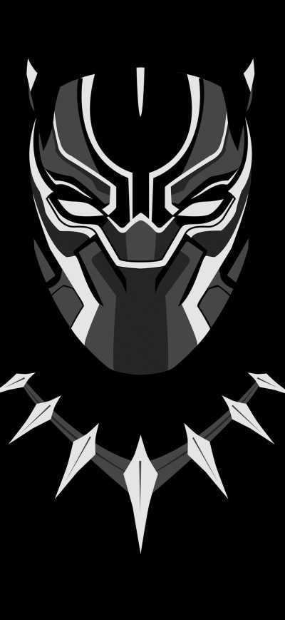 Fond d'écran iPhone Black Panther Minimalism 4k