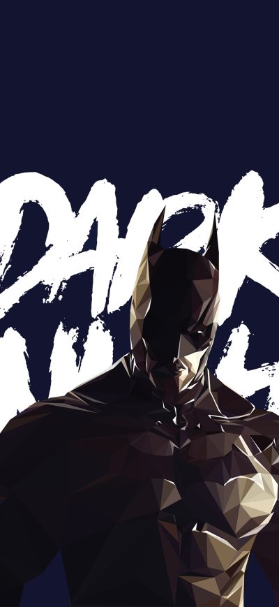 Fond d'écran iPhone Dark Knight Low Poly