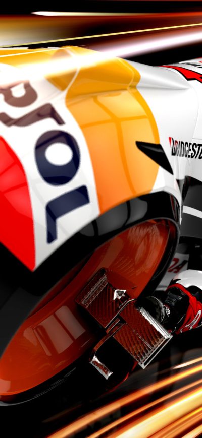 Fond d'écran iPhone Tron Moto GP