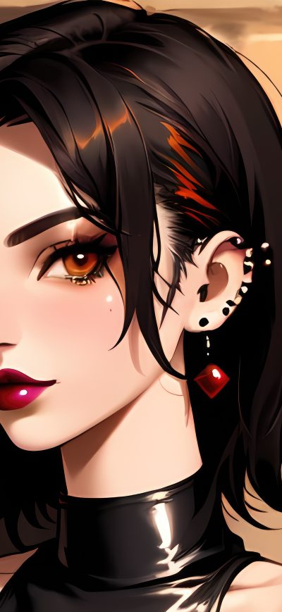 Fond d'écran iPhone Punk Girl Tattoo Short Hairs